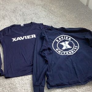 2 long sleeved Xavier shirts